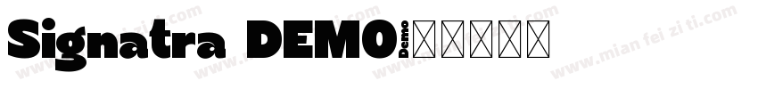 Signatra DEMO字体转换